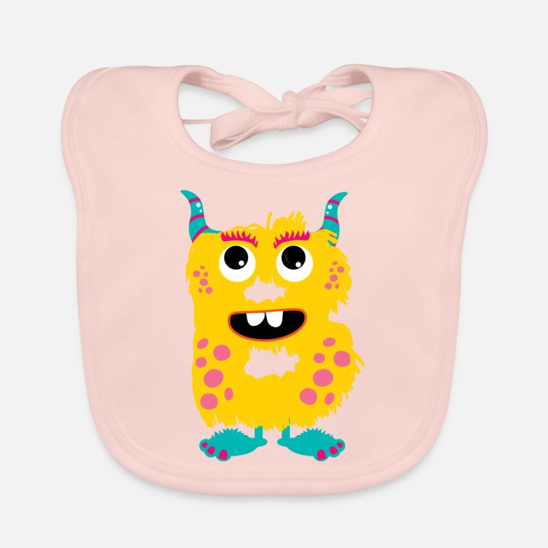 Buchstabe B Geschenk Monster ABC Vorname mit B Baby Bio-Lätzchen