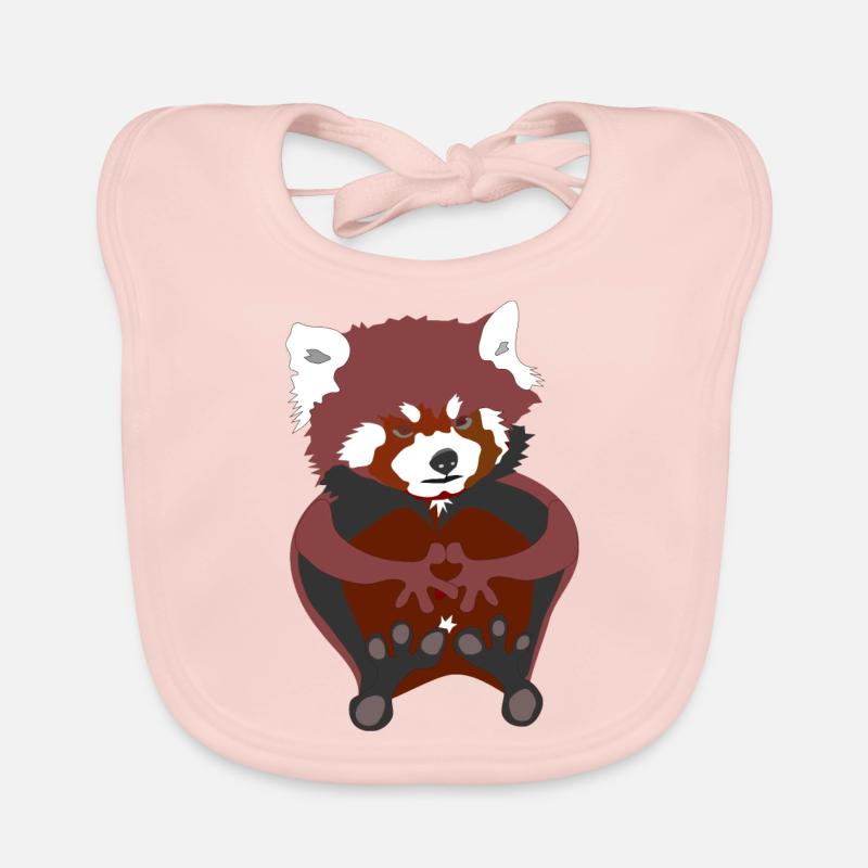 Red panda Organic Baby Bibs