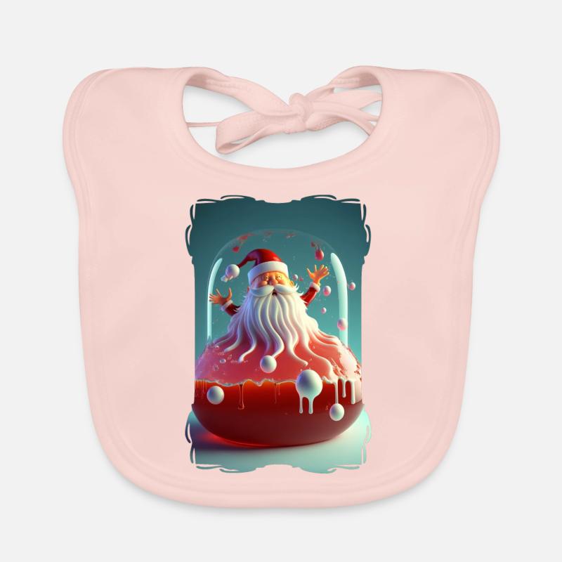 Weihnachtsmann-Gelee Baby Bio-Lätzchen