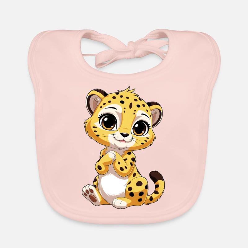Bébé guépard Bavoir bio Bébé