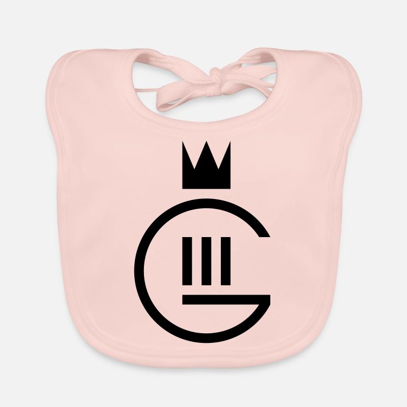 Gustaf III monogram Organic Baby Bibs