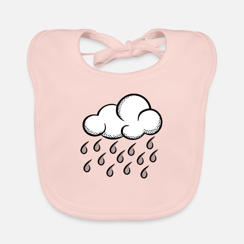 rainbow sun clouds weather rainbow sun cloud36 Organic Baby Bibs