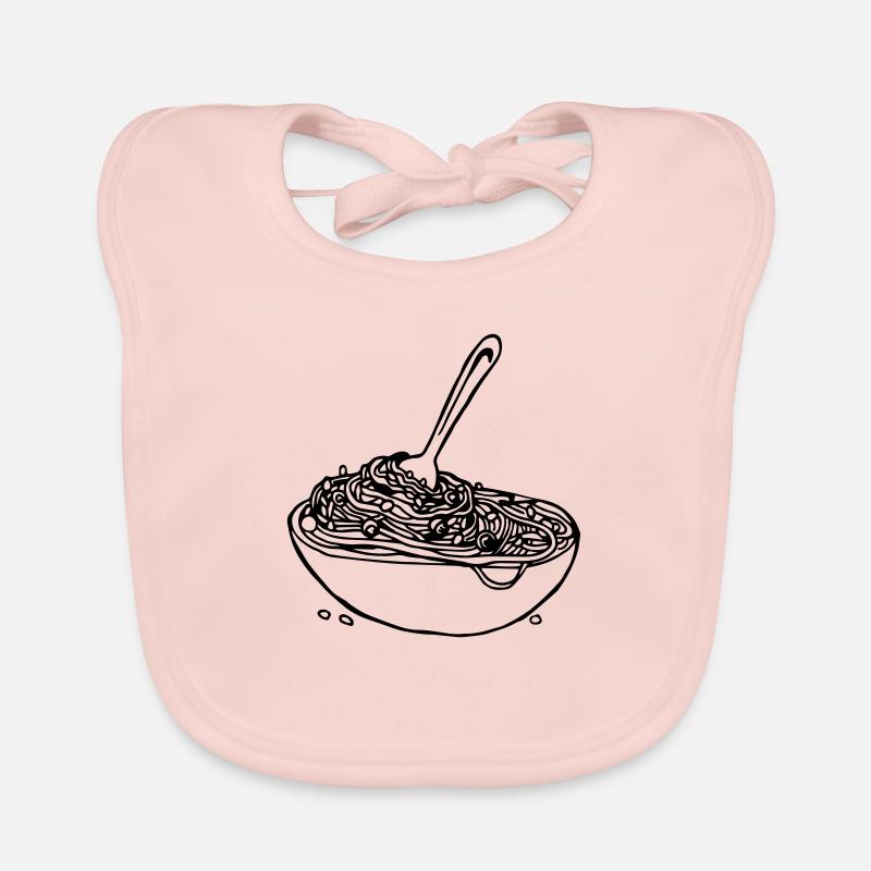 Nudelteller vegetarisch, Koch, Köchin Baby Bio-Lätzchen