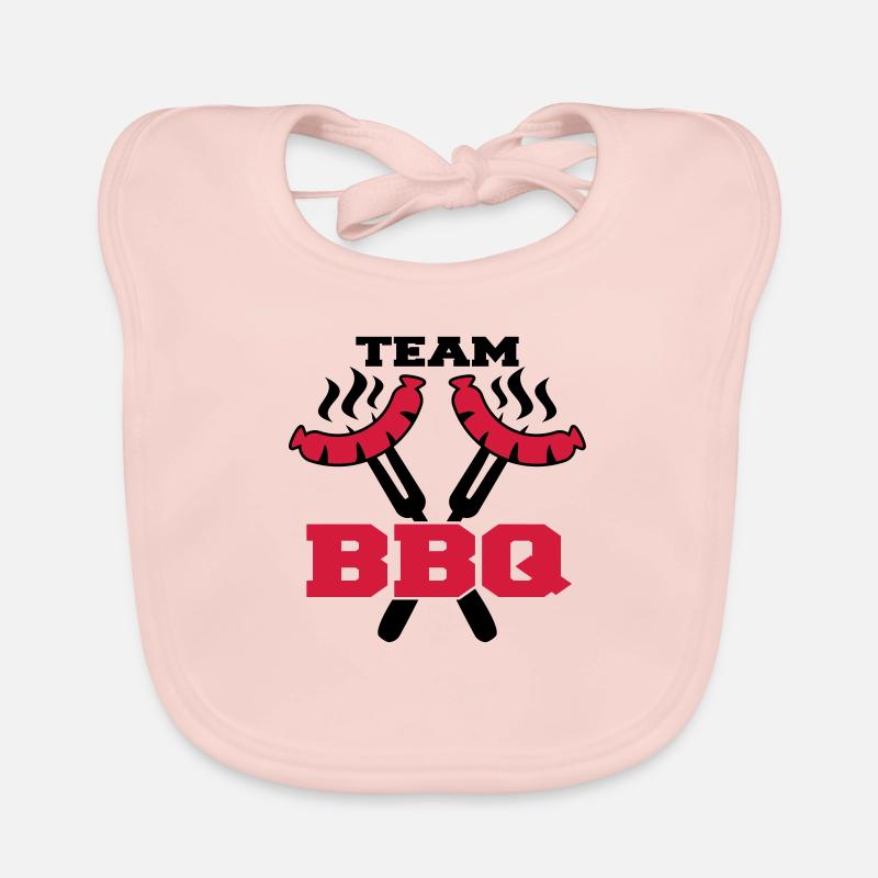 Team BBQ Logo Baby Bio-Lätzchen