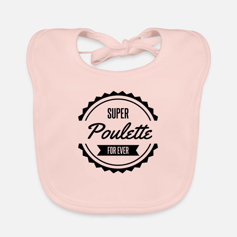 super poulette for ever Bavoir bio Bébé