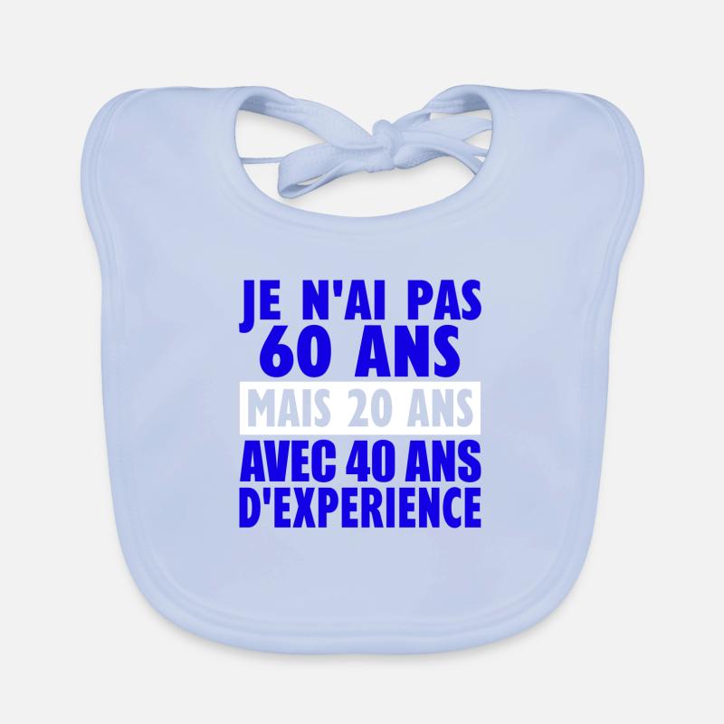 60 ans Bavoir bio Bébé