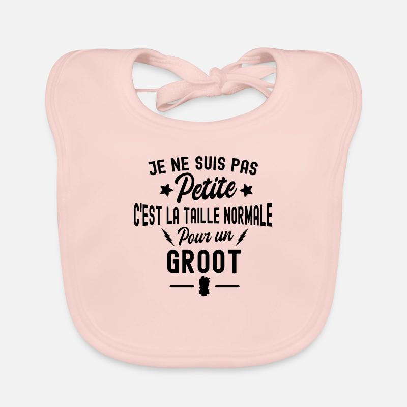 je ne suis pas petite cest la taille pour un groot Bavoir bio Bébé