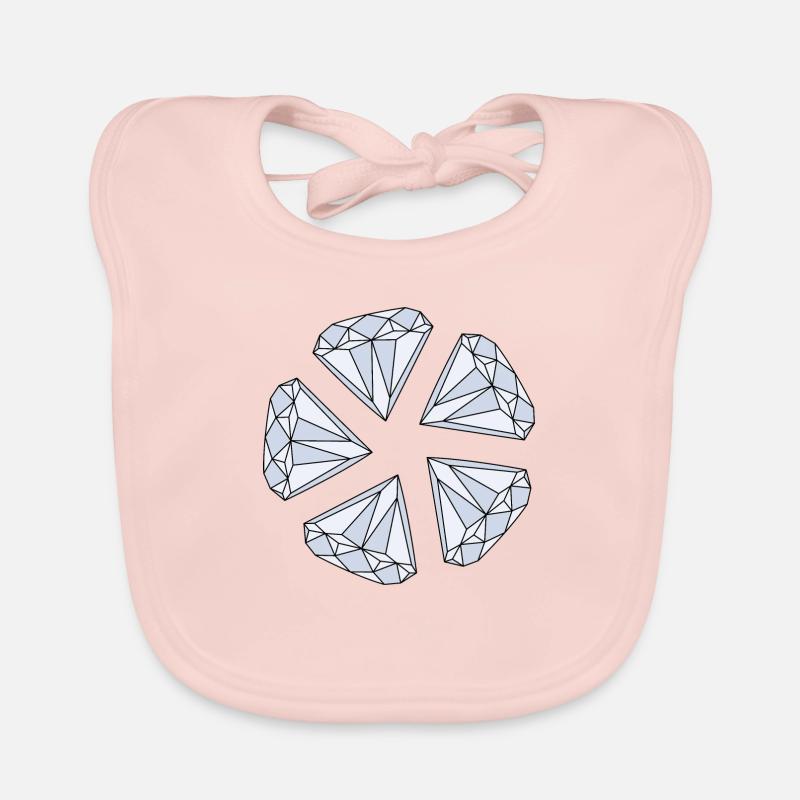 Diamond (diamond) Organic Baby Bibs
