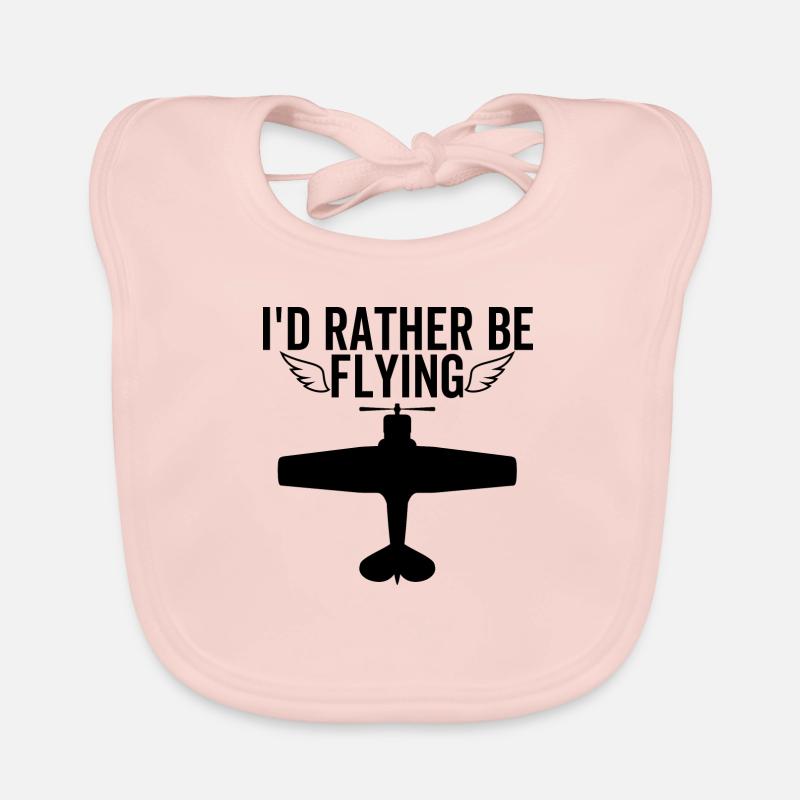I'd Rather Be Flying Organic Baby Bibs