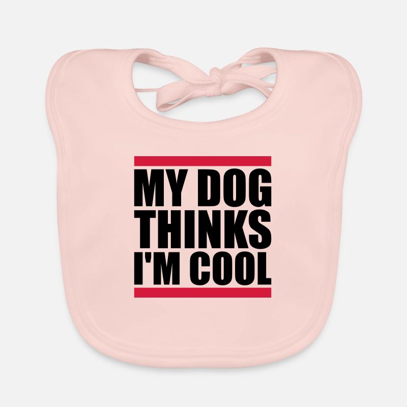 Dog thinks im cool Baby Bio-Lätzchen