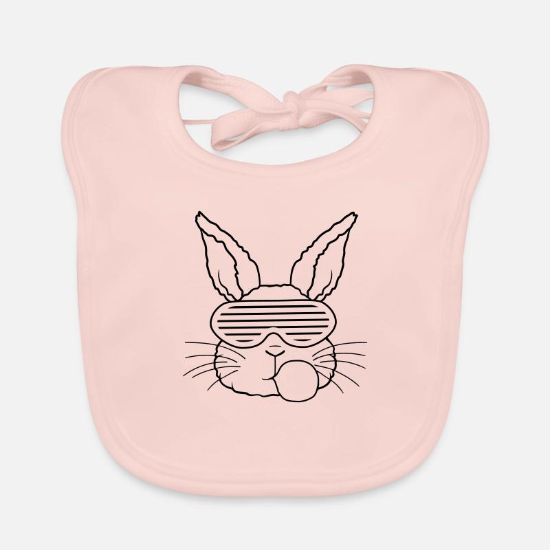 Lapin chewing-gum bubble cool Bavoir bio Bébé