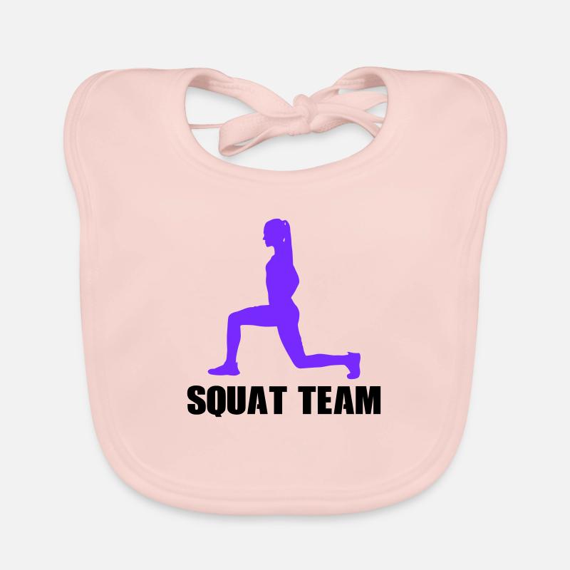 Équipe féminine de squat Bavoir bio Bébé