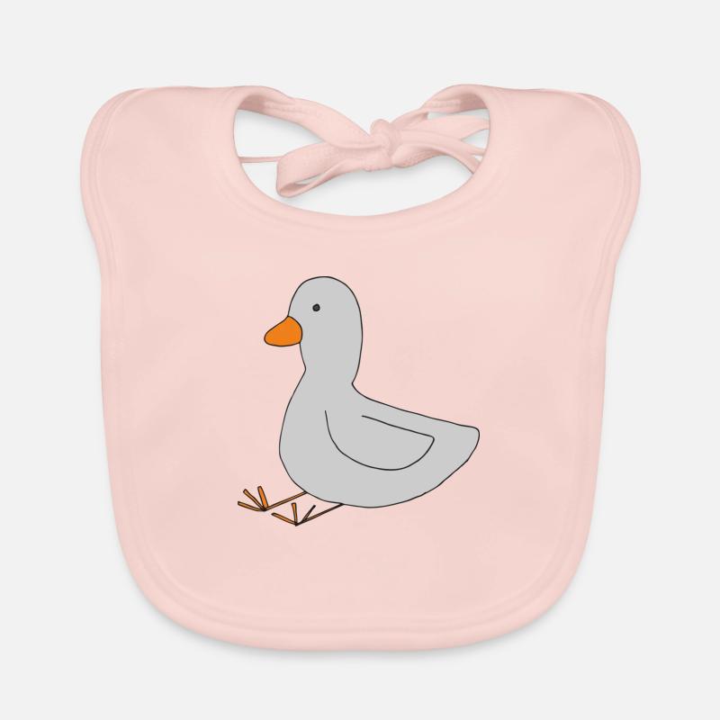 Gris canard Bavoir bio Bébé