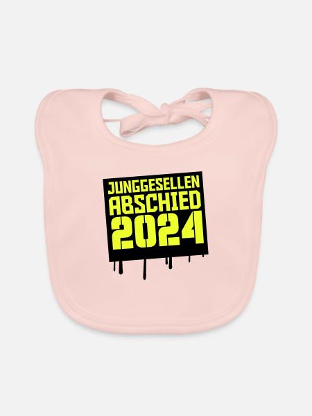 jga 2024 - Baby Bio-Lätzchen - Rose - Vorne