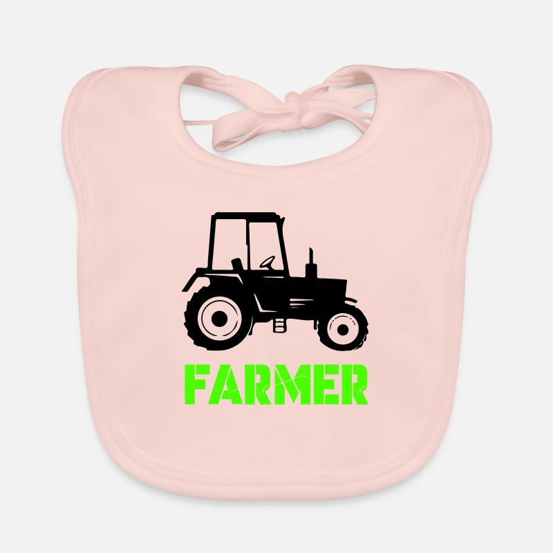 traktor farmer Baby Bio-Lätzchen