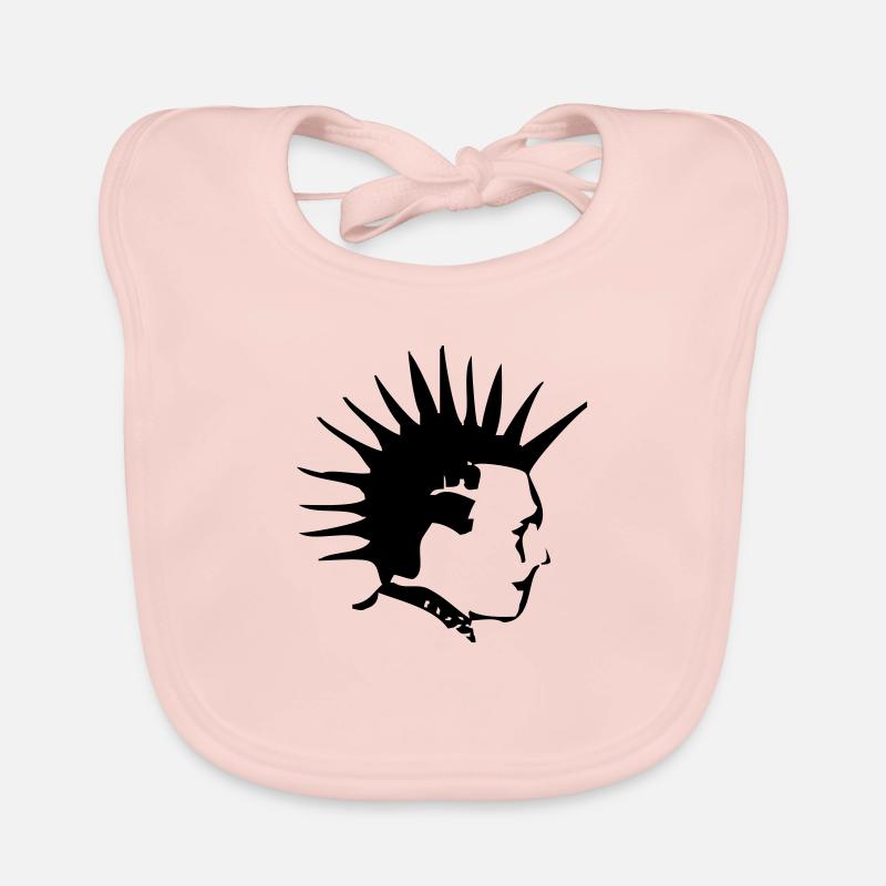 Punk - Bavoir bio Bébé - rose