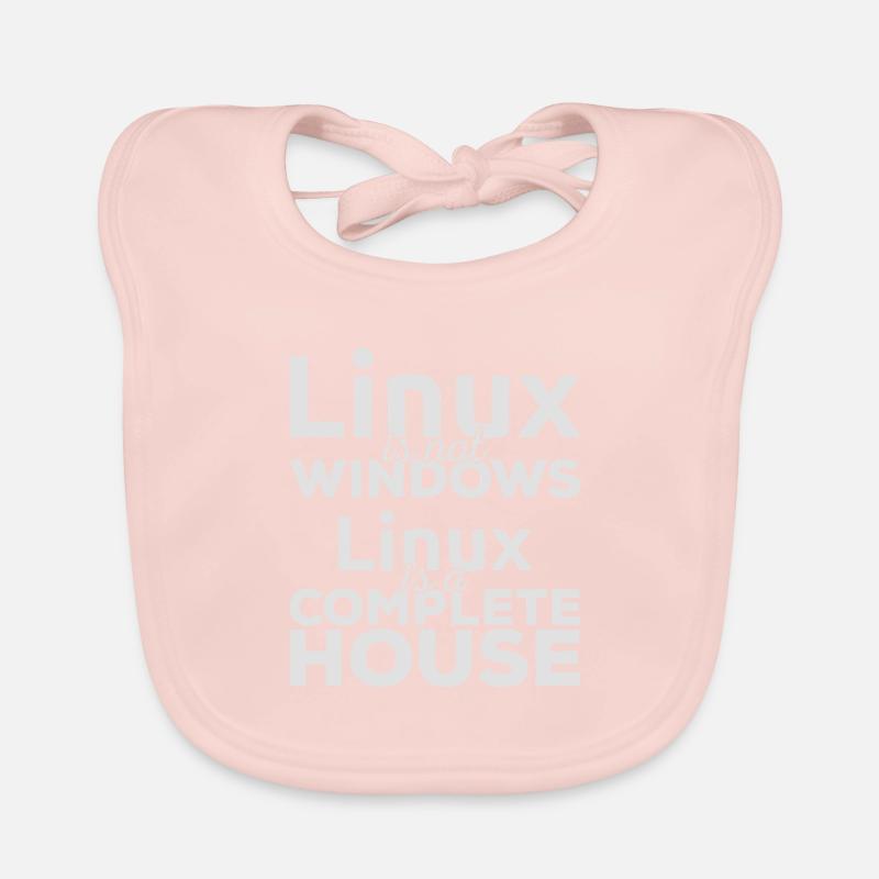 Linux ist not Windows! Linux is a complete house! Baby Bio-Lätzchen
