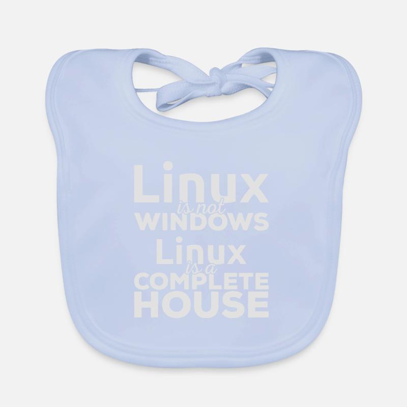 Linux is not Windows! Linux is a complete house! Organic Baby Bibs