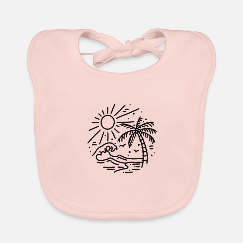 plage Bavoir bio Bébé