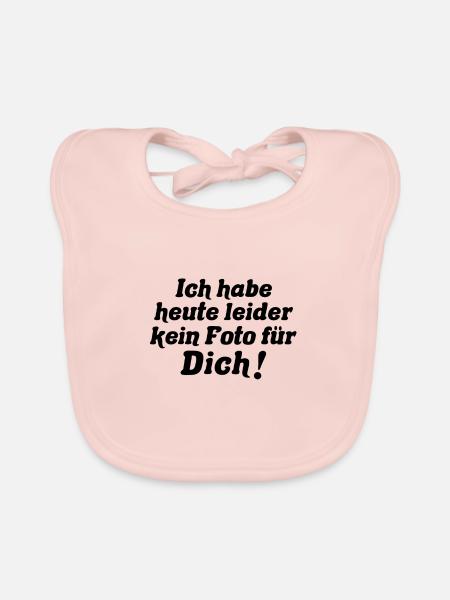 Ich habe leider kein Foto für dich - Baby Bio-Lätzchen - Rose - Vorne