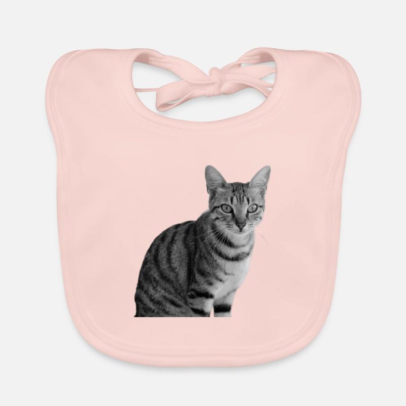 Chat blanc-noir Chat noir et blanc Bavoir bio Bébé