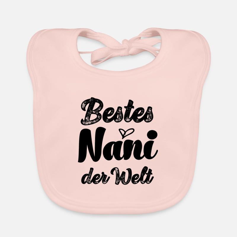 Bestes Nani Oma Schweiz Schweizerdeutsch Omi - Baby Bio-Lätzchen - Rose