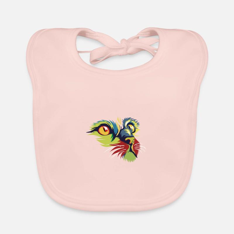 Regenbogen Katze - Premium Design Baby Bio-Lätzchen