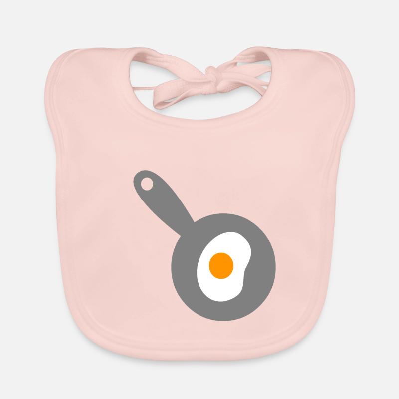 fried egg Organic Baby Bibs