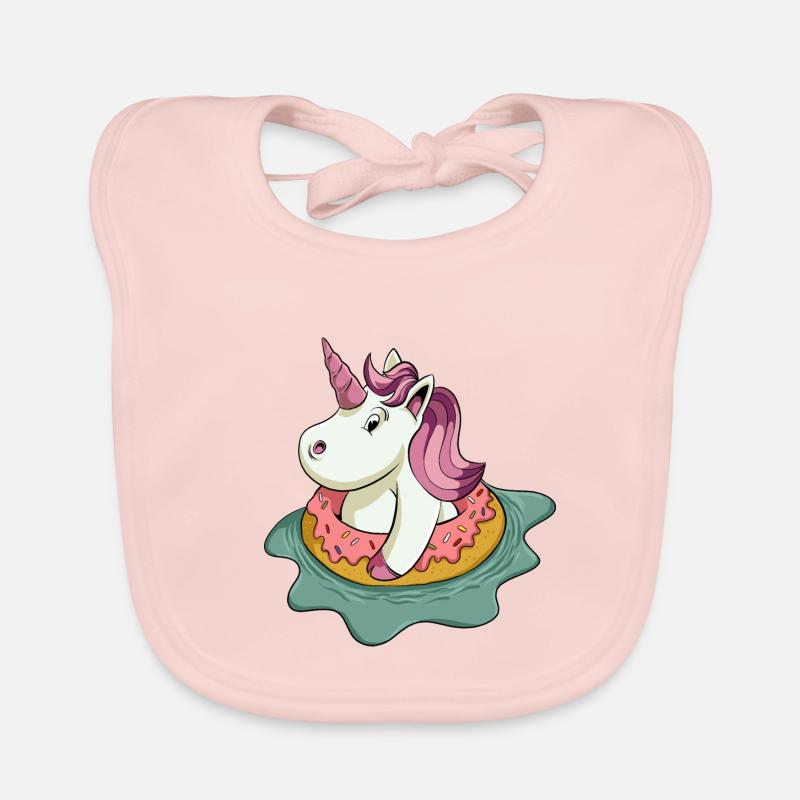 Sommer Einhorn Baby Bio-Lätzchen