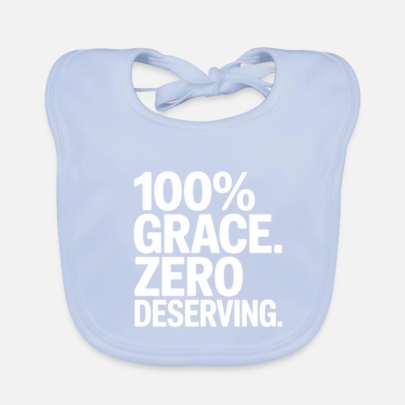 100 % Grace Zéro Gagner Chrétien Bavoir bio Bébé