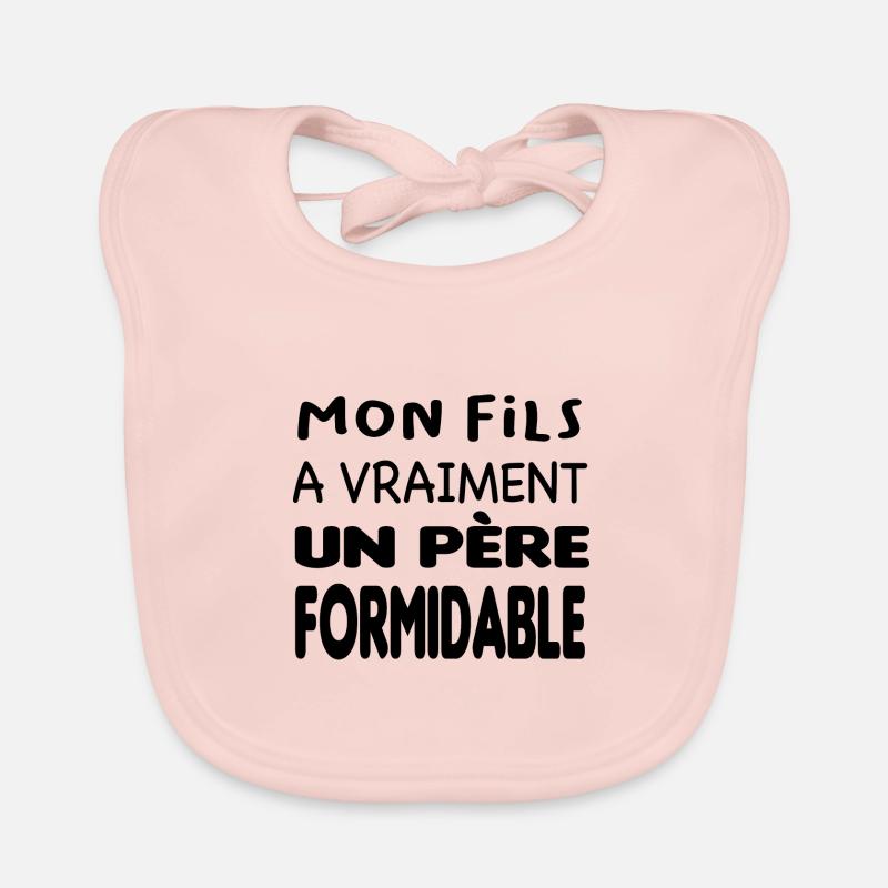 Père formidable Bavoir bio Bébé