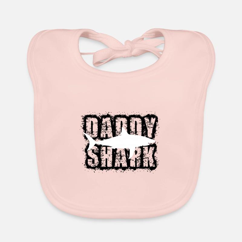 Daddy Shark Organic Baby Bibs