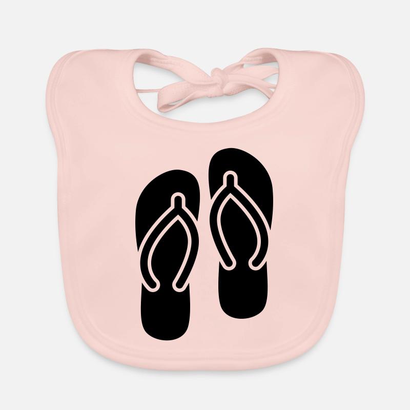 Flip-flops icon Organic Baby Bibs