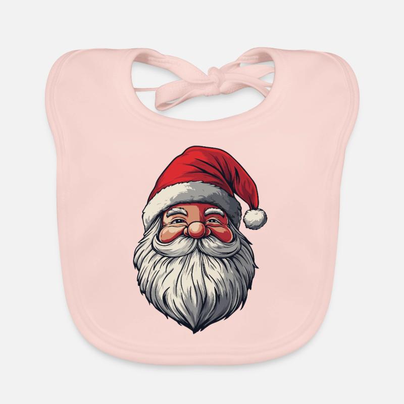 Weihnachtsmann Baby Bio-Lätzchen