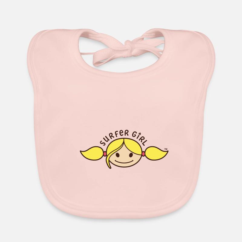 Fille surfeuse Bavoir bio Bébé