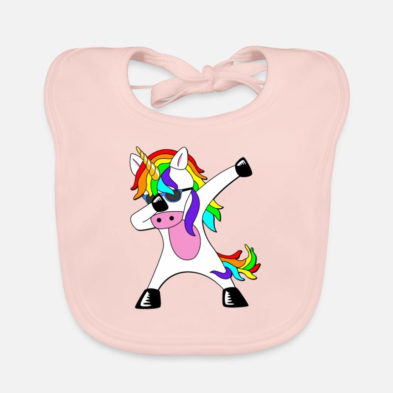 Dabbing Unicorn Dab dabbendes Einhorn Baby Bio-Lätzchen