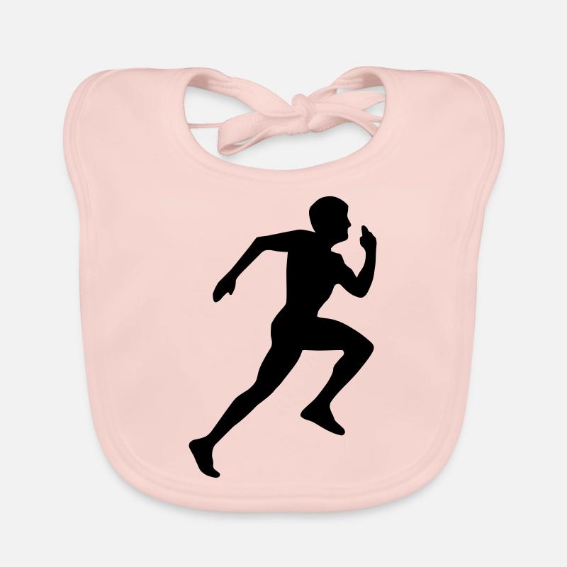 Runner Silhouette Baby Bio-Lätzchen