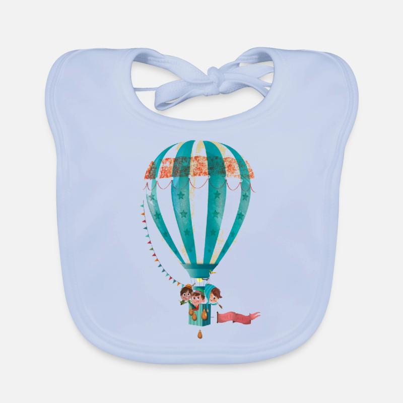Collection mongolfière Bavoir bio Bébé
