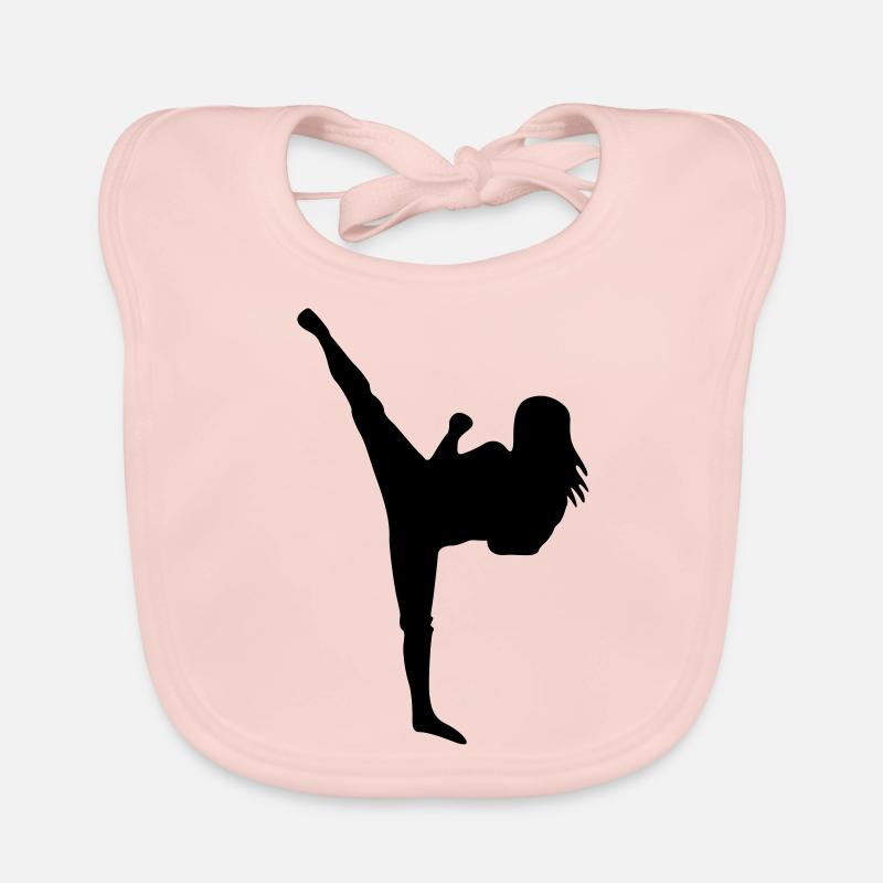 Arts martiaux # 5 - Bavoir bio Bébé - rose