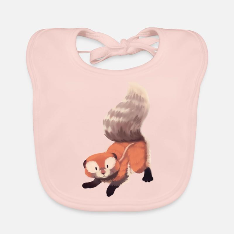 Illustration des écureuils terrestres Bavoir bio Bébé