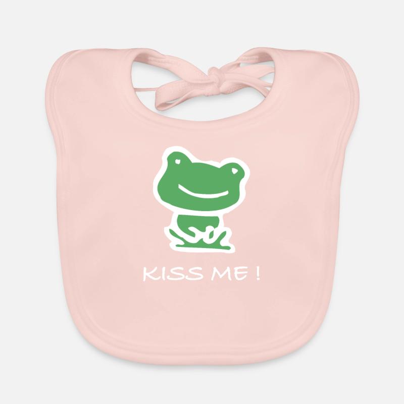 Frosch - Baby Bio-Lätzchen - Rose