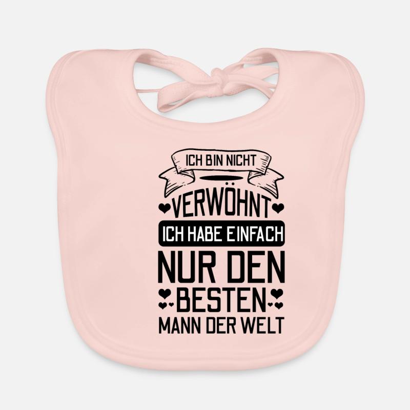 Bester Mann der Welt Geschenk Geschenkidee Baby Bio-Lätzchen