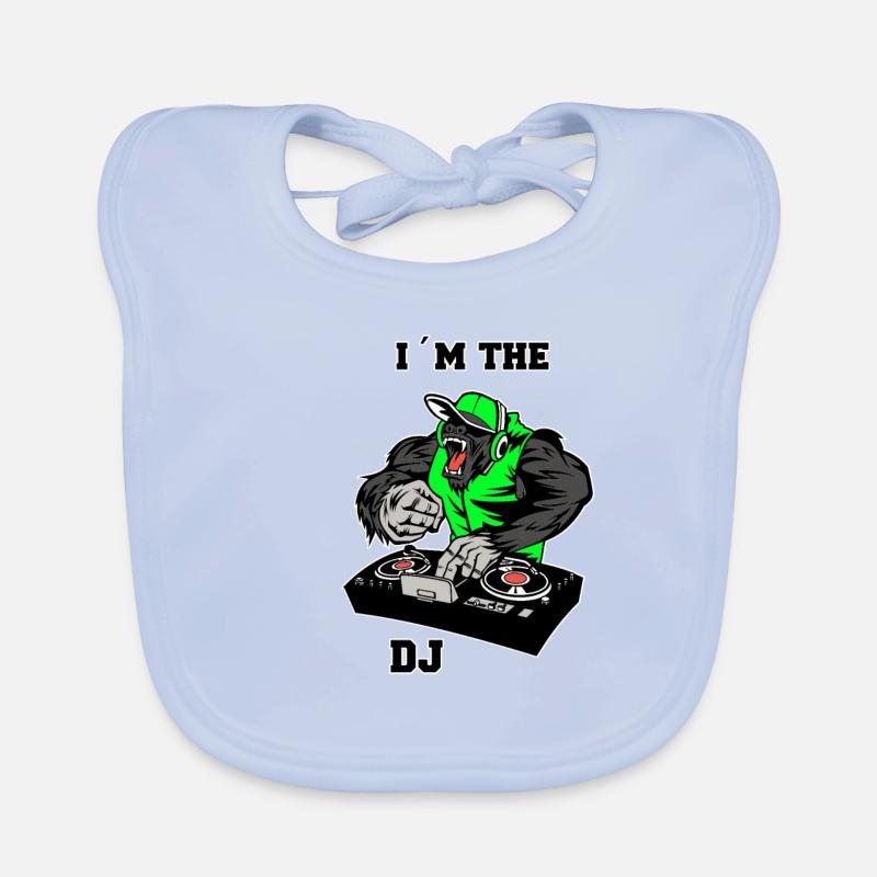 Monkey Dj Baby Bio-Lätzchen