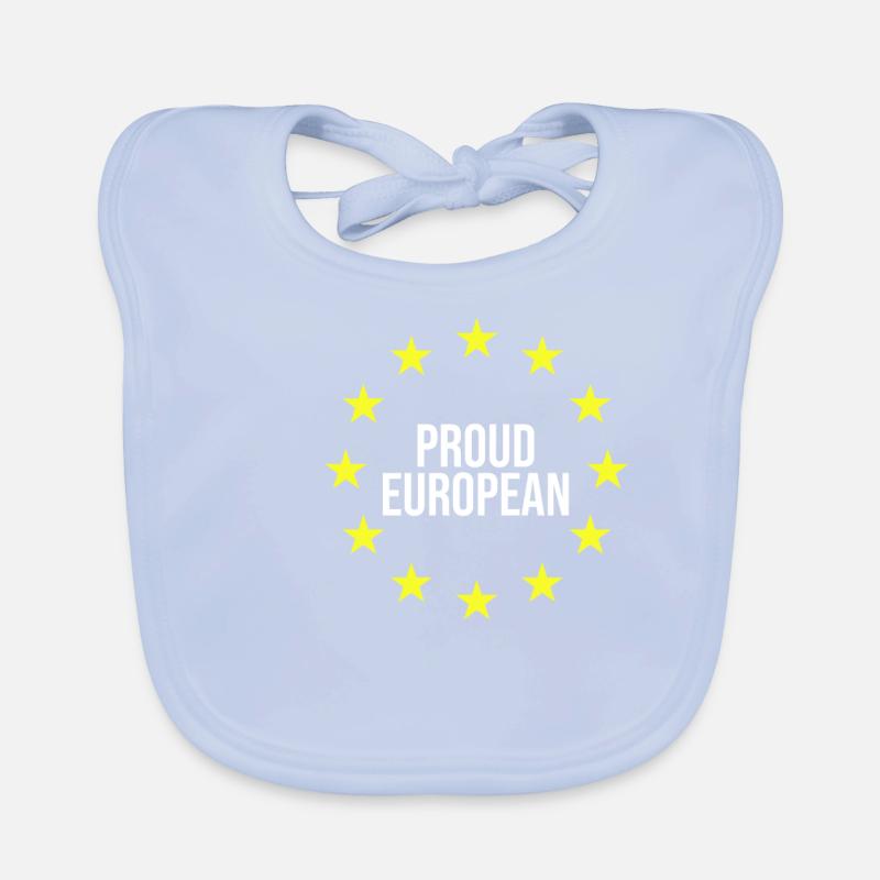 Proud European | Brexit, British Exit, EU exit Organic Baby Bibs