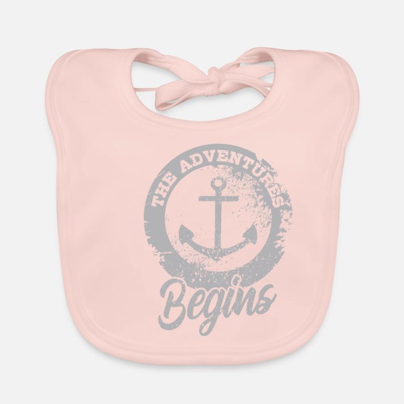 Maritim - Baby Bio-Lätzchen - Rose