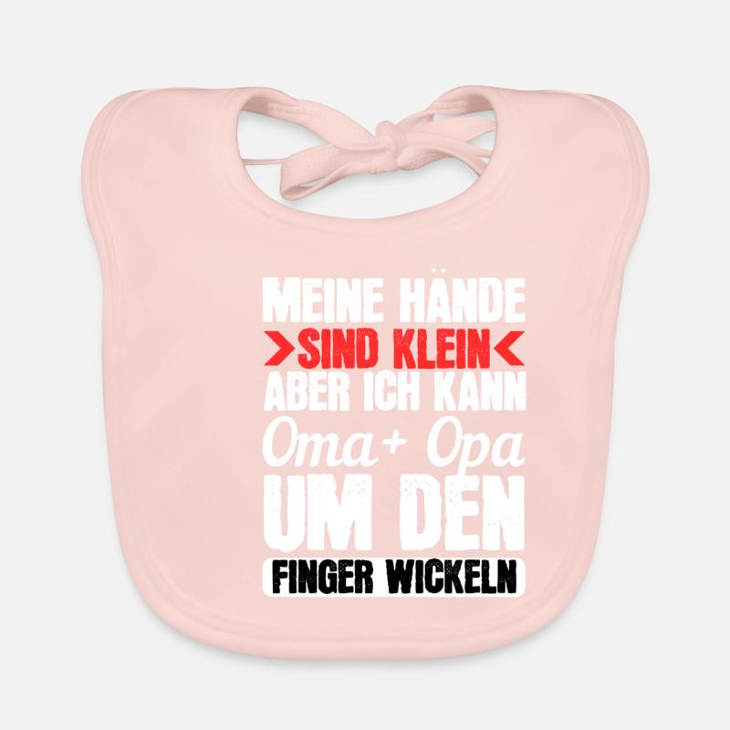 Oma und Opa Spruch Geschenk Geschenkidee Baby Bio-Lätzchen
