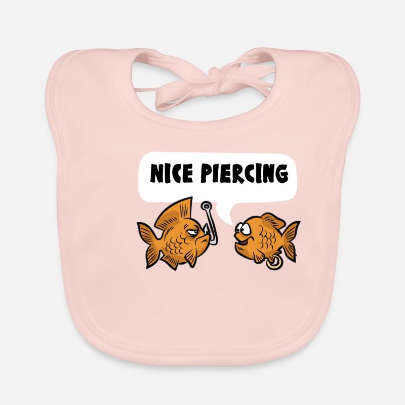 NICE PIERCING poisson pêcheur pêcheur Bavoir bio Bébé