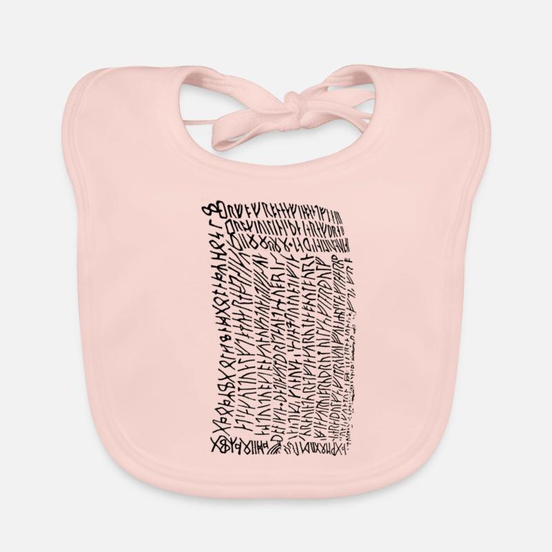 Viking rune script - Vikings Runes Organic Baby Bibs