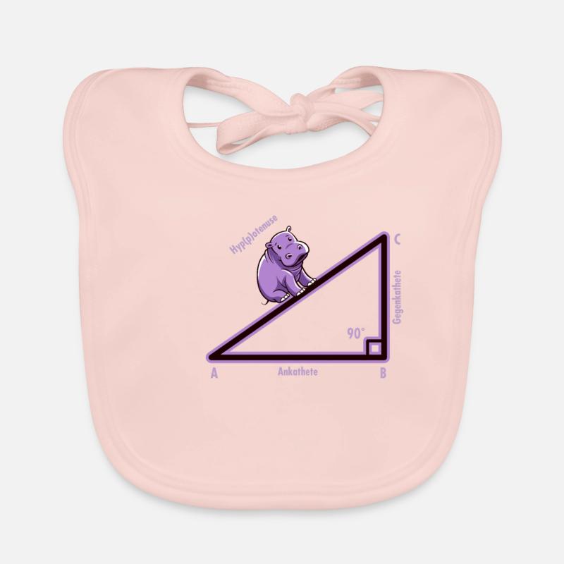 Hyppotenuse Hypotenuse Triangle Math Nerd Humor Organic Baby Bibs