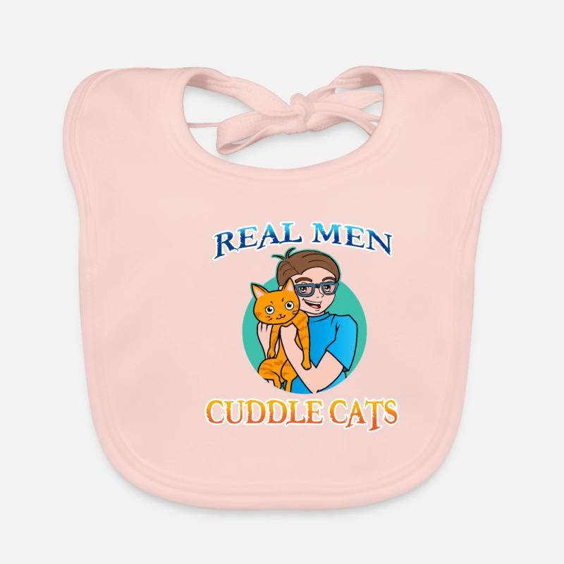 Real Man Cuddle Cats Baby Bio-Lätzchen